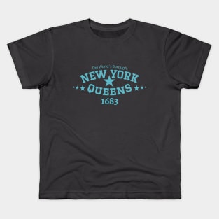 New York Queens - Queens Schriftzug - Queens college style Logo Kids T-Shirt